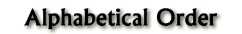 Fan-Fiction: Stories in Alphabetical Order