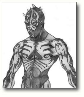 "Maul Front Sketch" by Lady Sythe