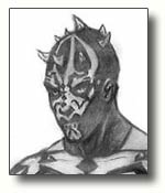 Maul Front Sketch by Lady Sythe
