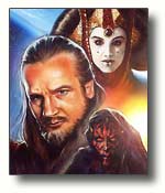 Qui-Gon, Darth Maul and Queen Amidala by Erik Hollander