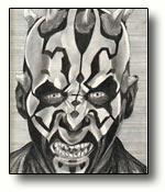 Darth Maul B&W