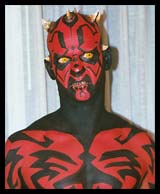 Finished close-up of Darth Dave
