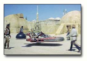 Revamped CGI enhanced LandSpeeder in Episode IV Re-Release
