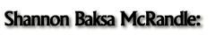 Shannon Baksa McRandle