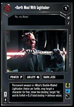 Darth Maul with Lightsabre Card 